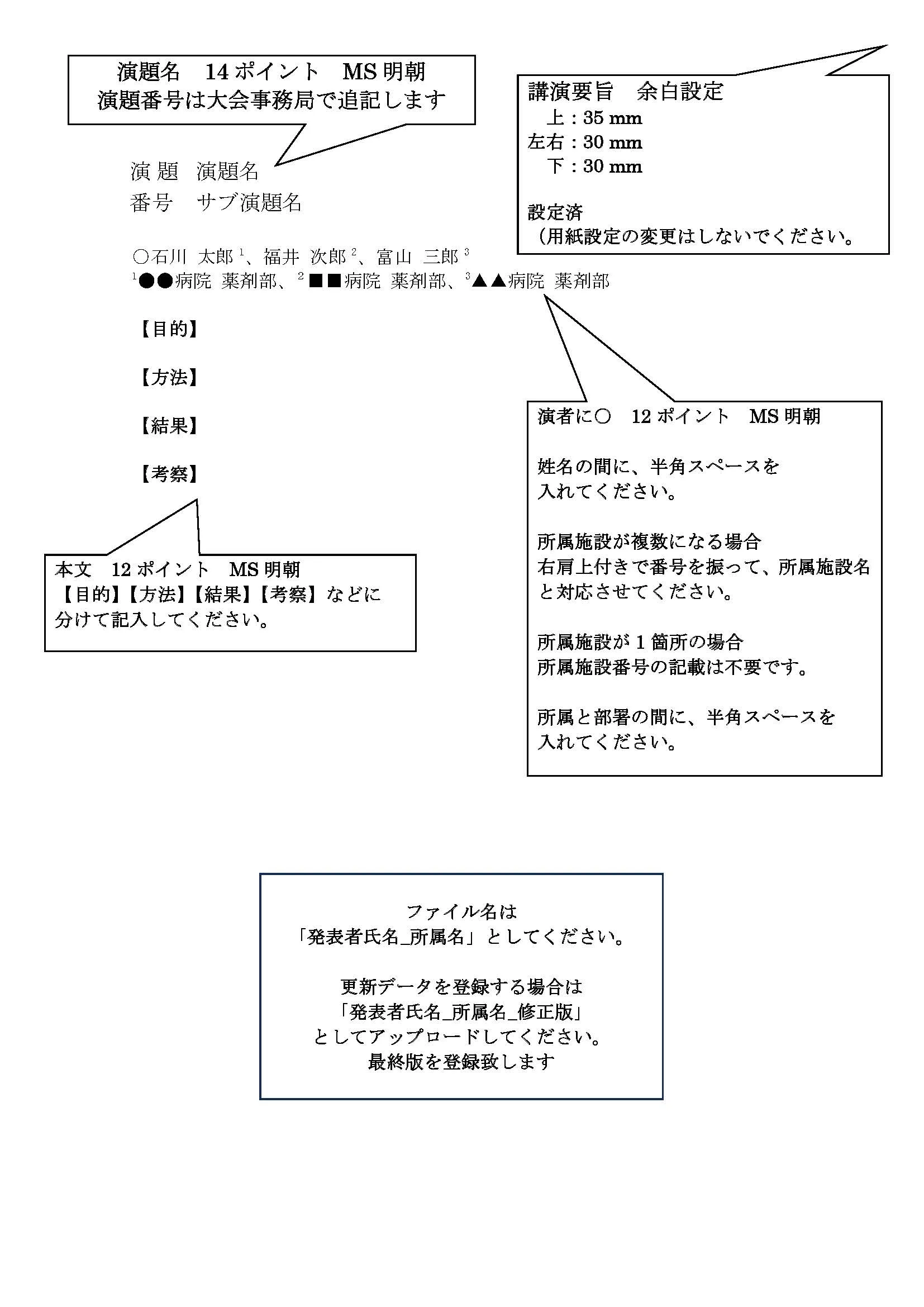 演題要旨サンプル